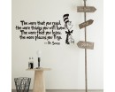 Dr. Seuss Quote with Cartoon figure